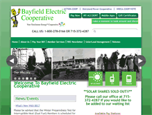 Tablet Screenshot of bayfieldelectric.com